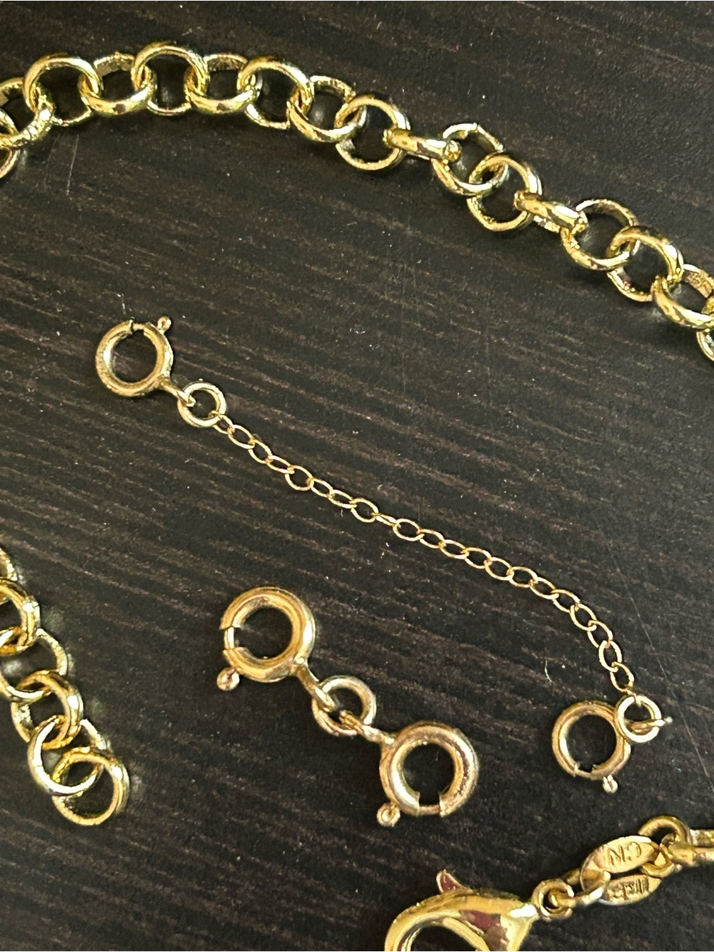 Gold bracelet with extenders - Picture 4 of 4